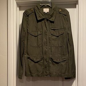 LOFT Utility Jacket in Olive Green